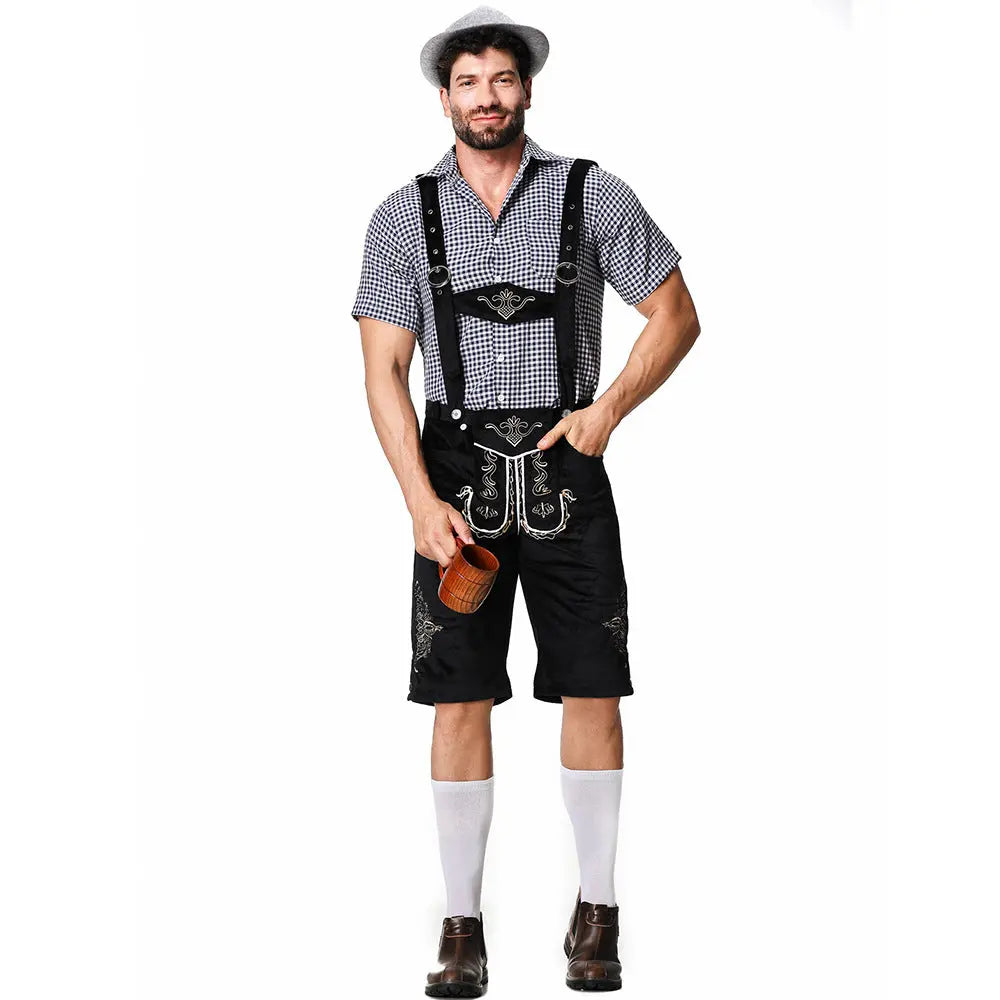 Men's outfit with shirt, pants, and cap – traditional costume