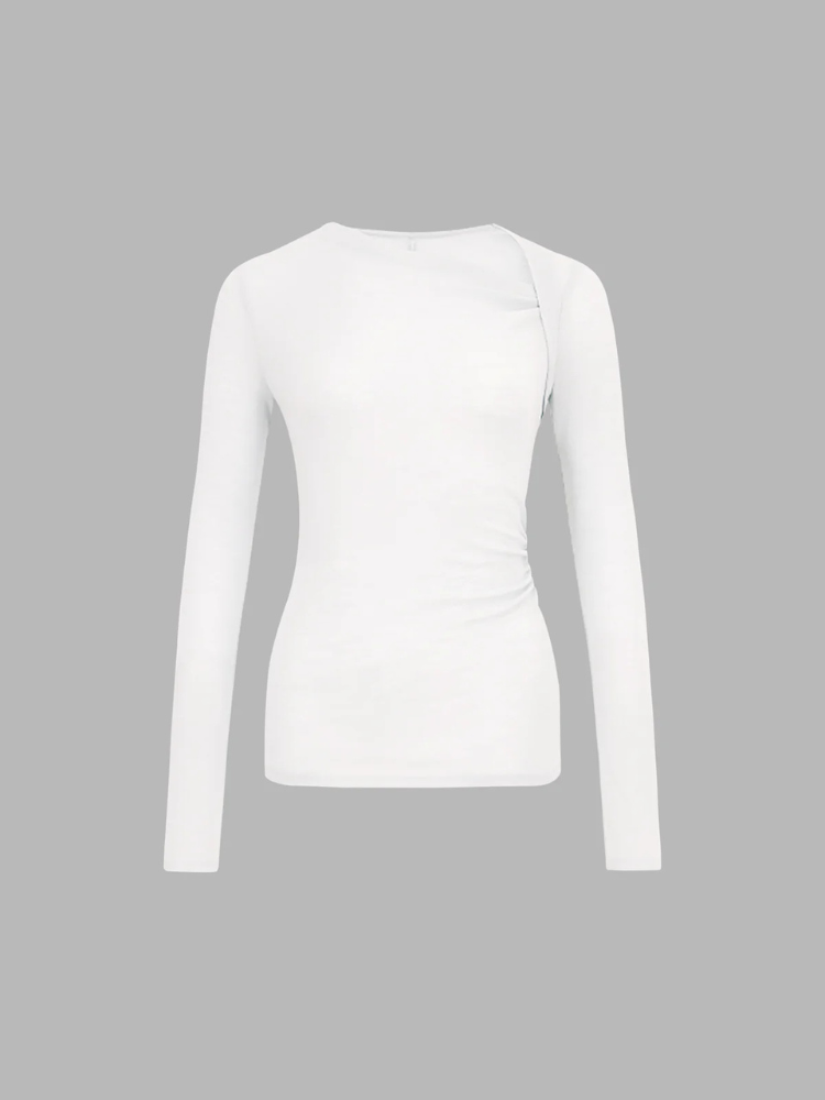 Nerida | Women’s Knit Shirt | Long Sleeve Asymmetric