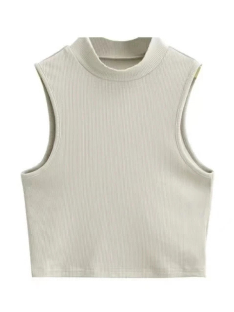 Nerise | Women’s Crop Top | High Neck Sleeveless