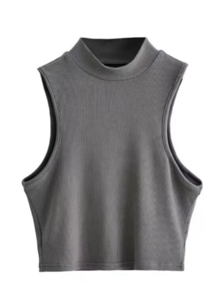Nerise | Women’s Crop Top | High Neck Sleeveless