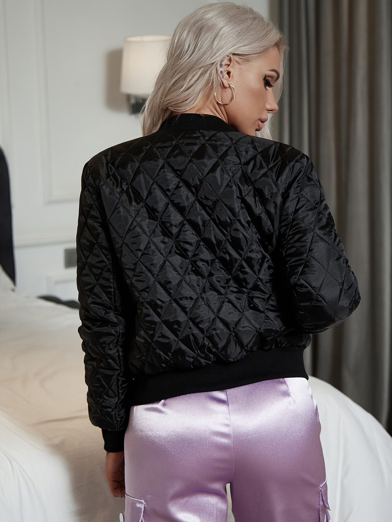 Zarelle – Women’s Zip Front Quilted Jacket