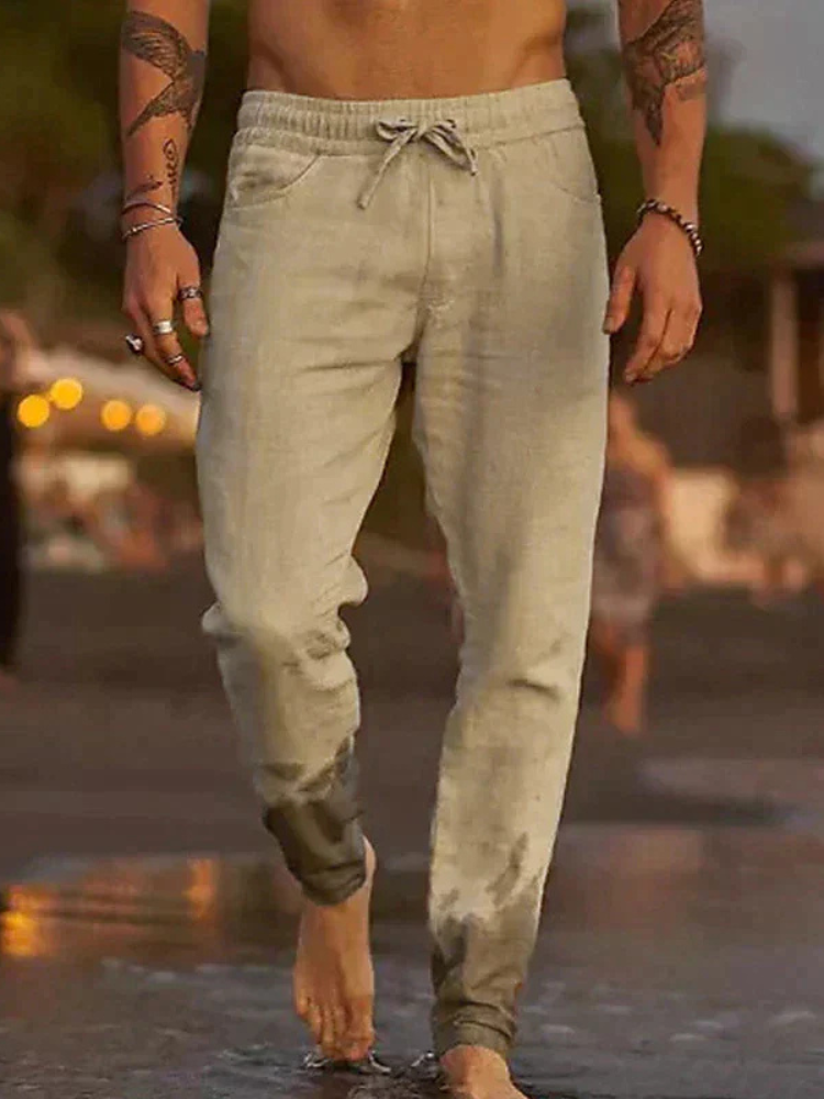Noah | Men’s Linen Trousers | Relaxed Sophistication