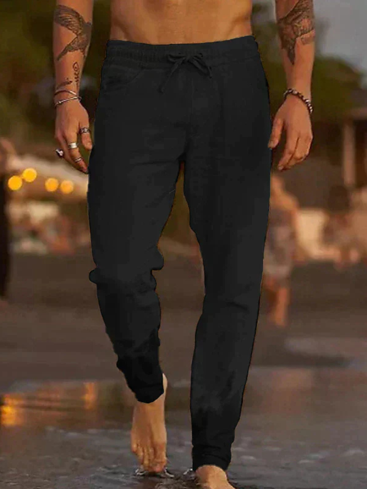 Noah | Men’s Linen Trousers | Relaxed Sophistication
