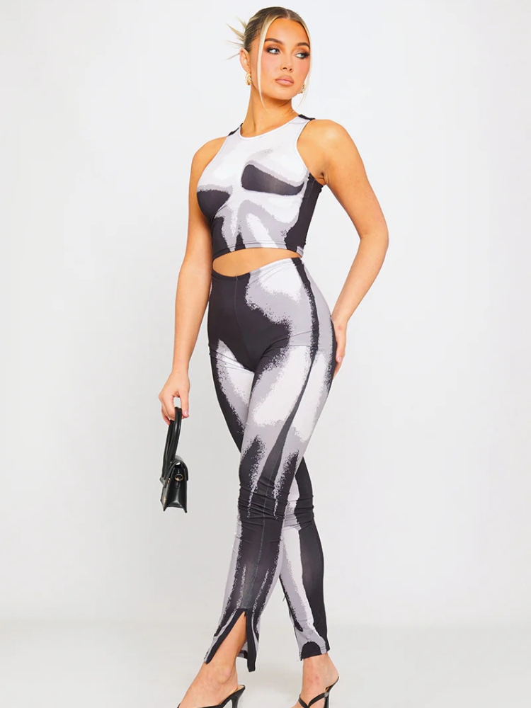 Nova | Women’s Body Art Print Co-Ord Set | Bold & Athletic