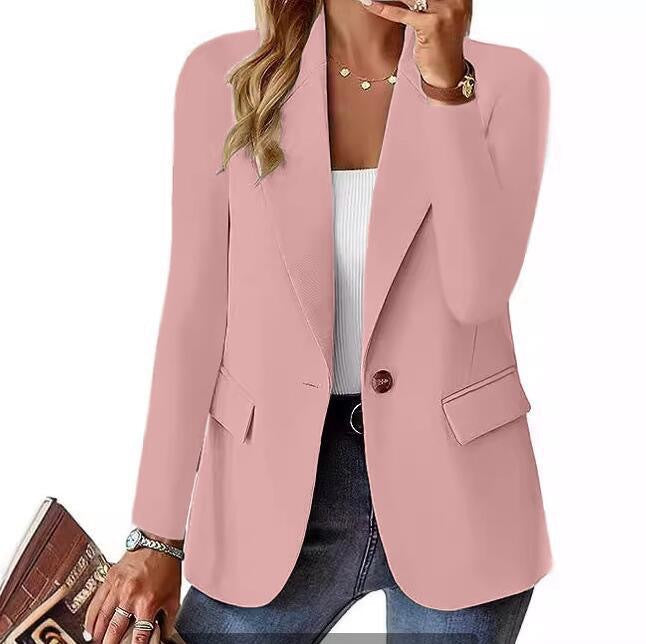 Elsinora – Women’s Single Button Blazer With Classic Lapel