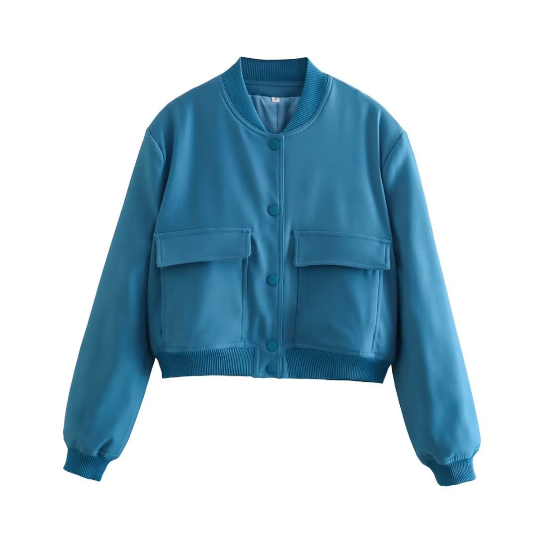 Ellie – Women’s Cropped Jacket With Pockets