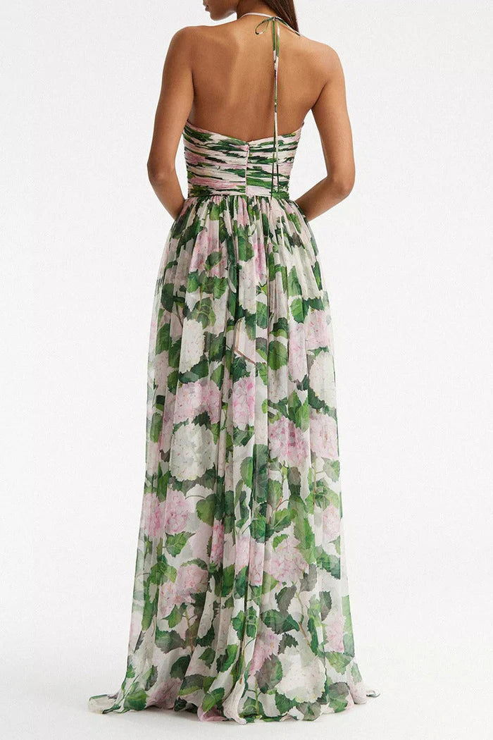 Strapless Floral Maxi Dress | Elegant & Flowy | Perfect for Summer