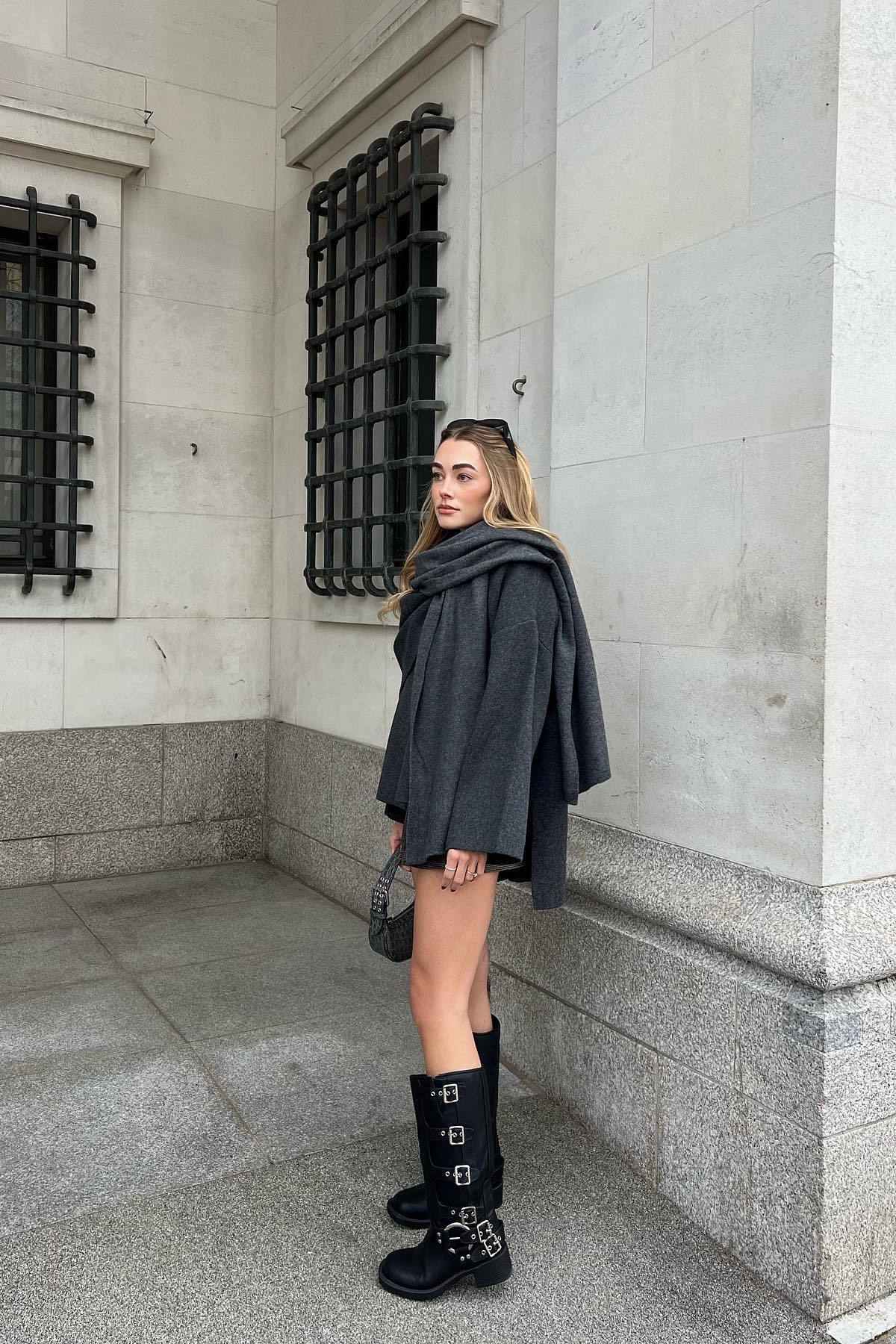 Women’s Faux Leather Cape | Chic & Elegant | Oversized Hooded Design