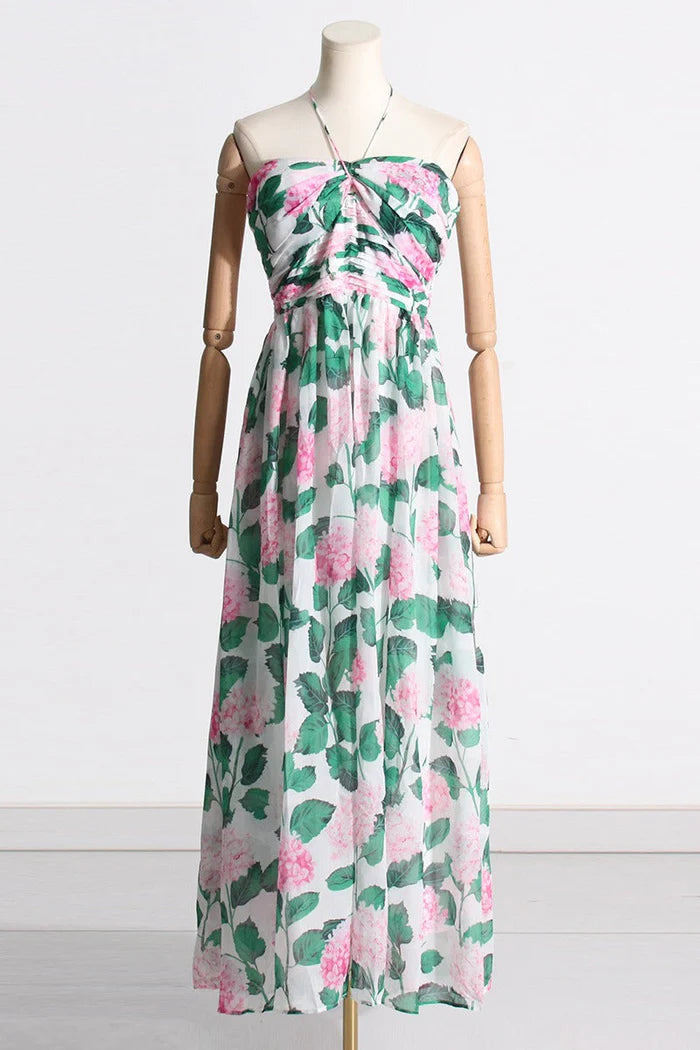 Strapless Floral Maxi Dress | Elegant & Flowy | Perfect for Summer