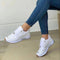 Elenor – Women’s Low Top White Lace Up Trainers