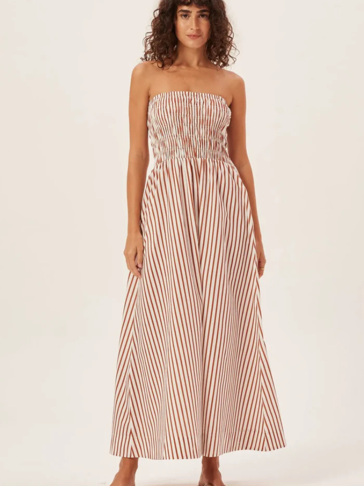 Peyton | Women’s Sundress | Color Block Backless