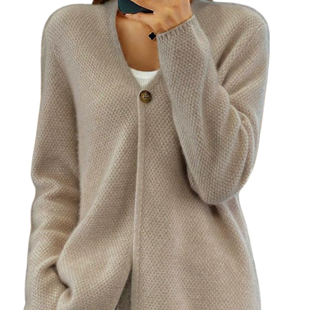 Anneliese – Womens V Neck Knitted Cardigan