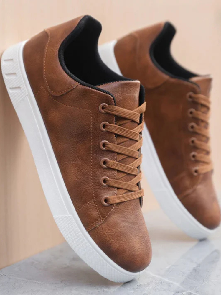 Reese | Men Leather Sneakers | Sleek Modern Everyday Fit
