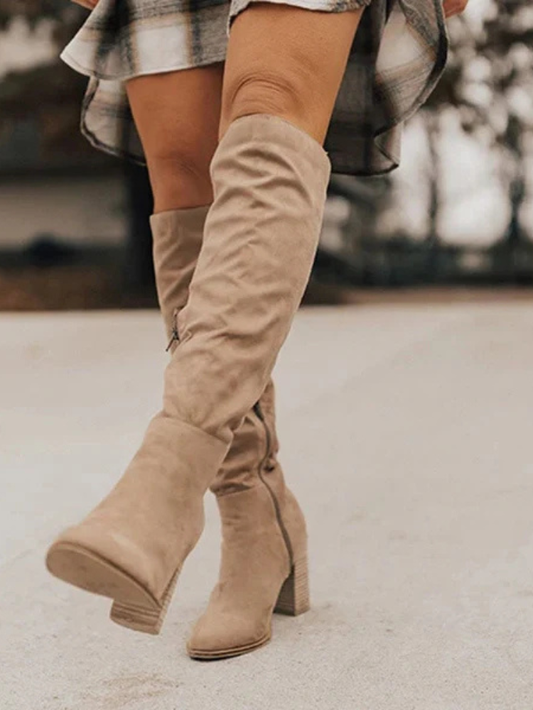 Rhea | Women’s Suede Boots | Timeless & Comfortable