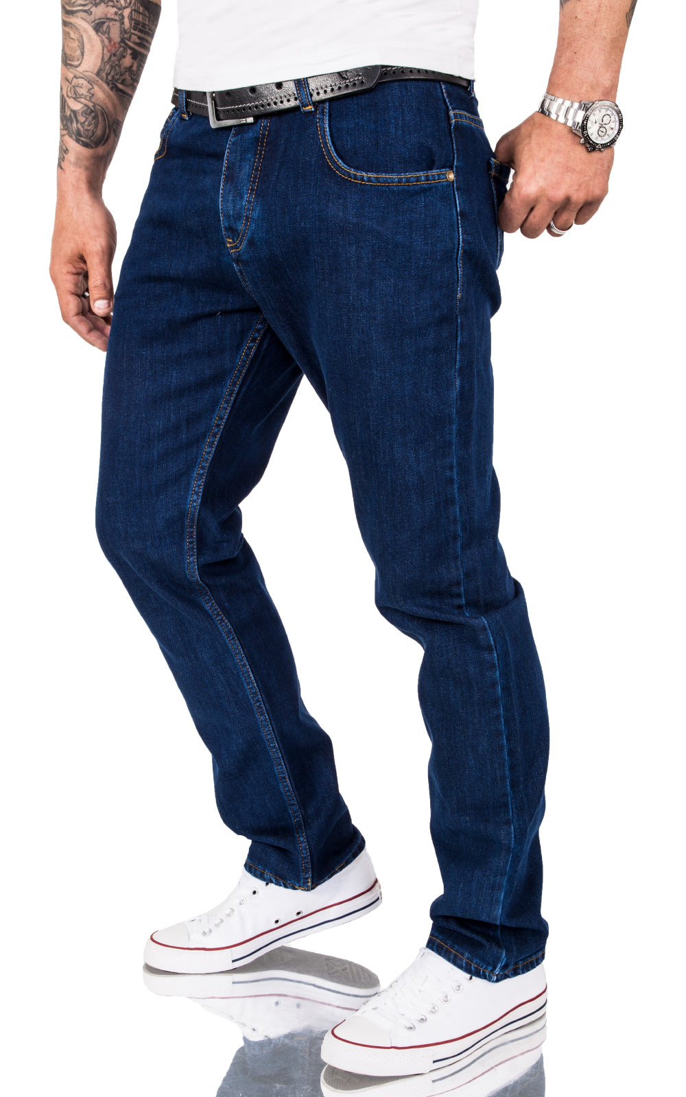 Men's Jeans – Regular Fit Dark Blue