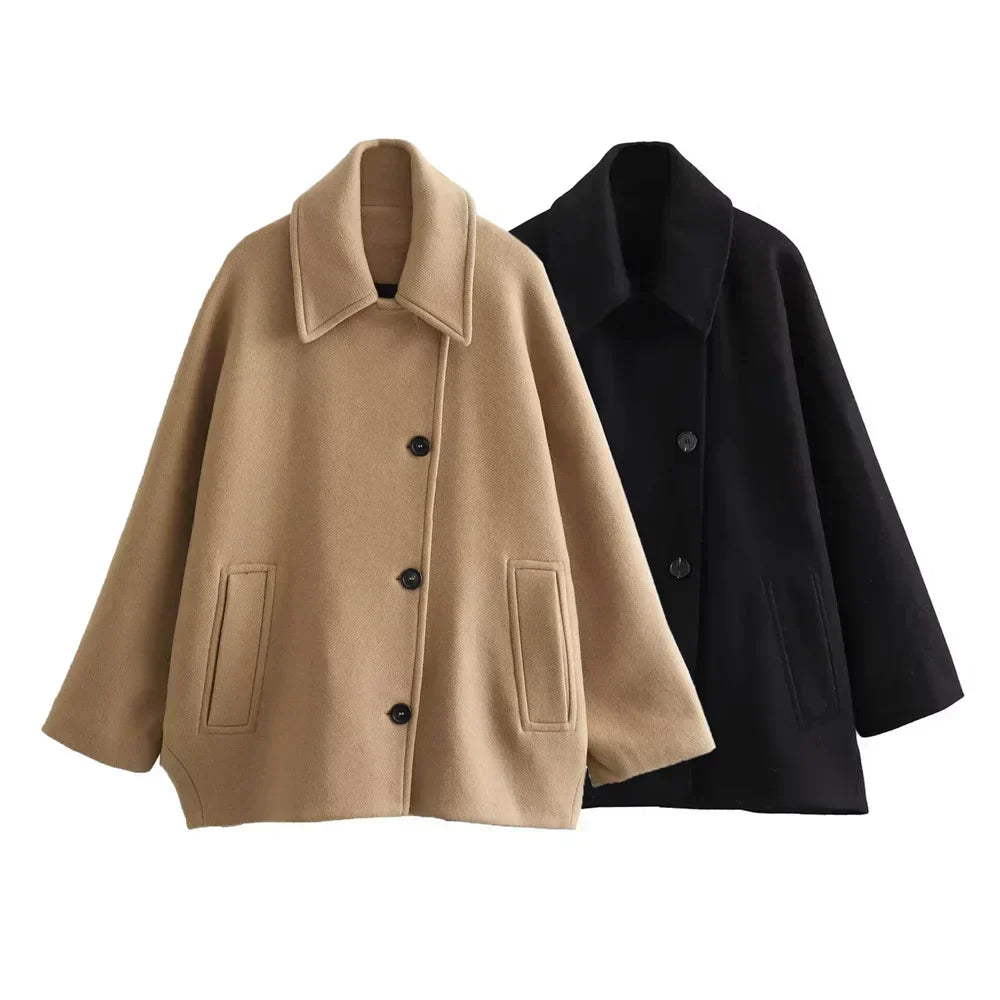 Calvera – Women’s Oversized Wool Blend Jacket