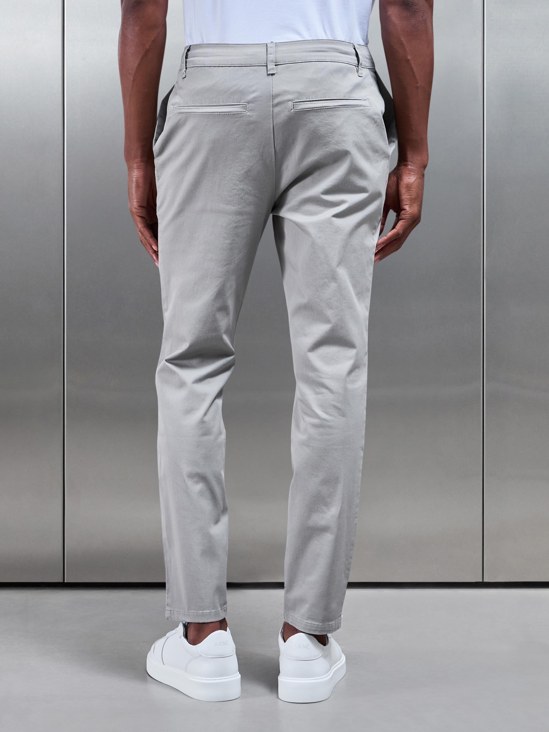 Men’s Chino Trousers – Tailored Pants in Stone Color