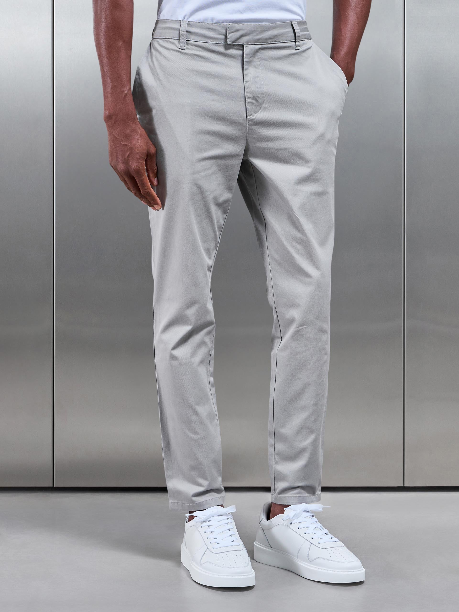 Men’s Chino Trousers – Tailored Pants in Stone Color