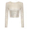 Alessia - Sequin Cropped Top