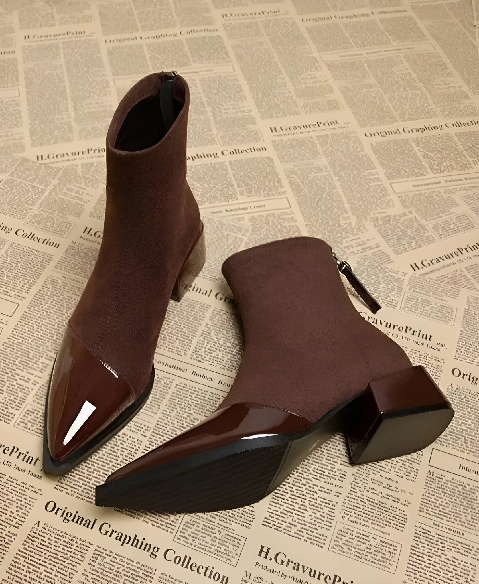 Gravelle – Women’s Elegant Suede Ankle Boots with Polished Details