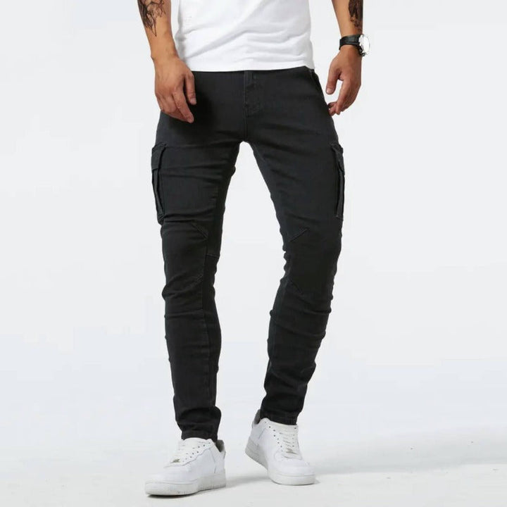 Men's Cargo Jeans – Straight Leg Trousers