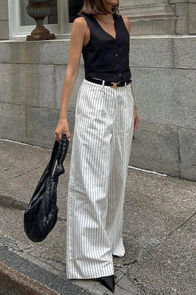 High-Waisted Wide-Leg Trousers | Chic & Versatile | Perfect for Effortless Styling