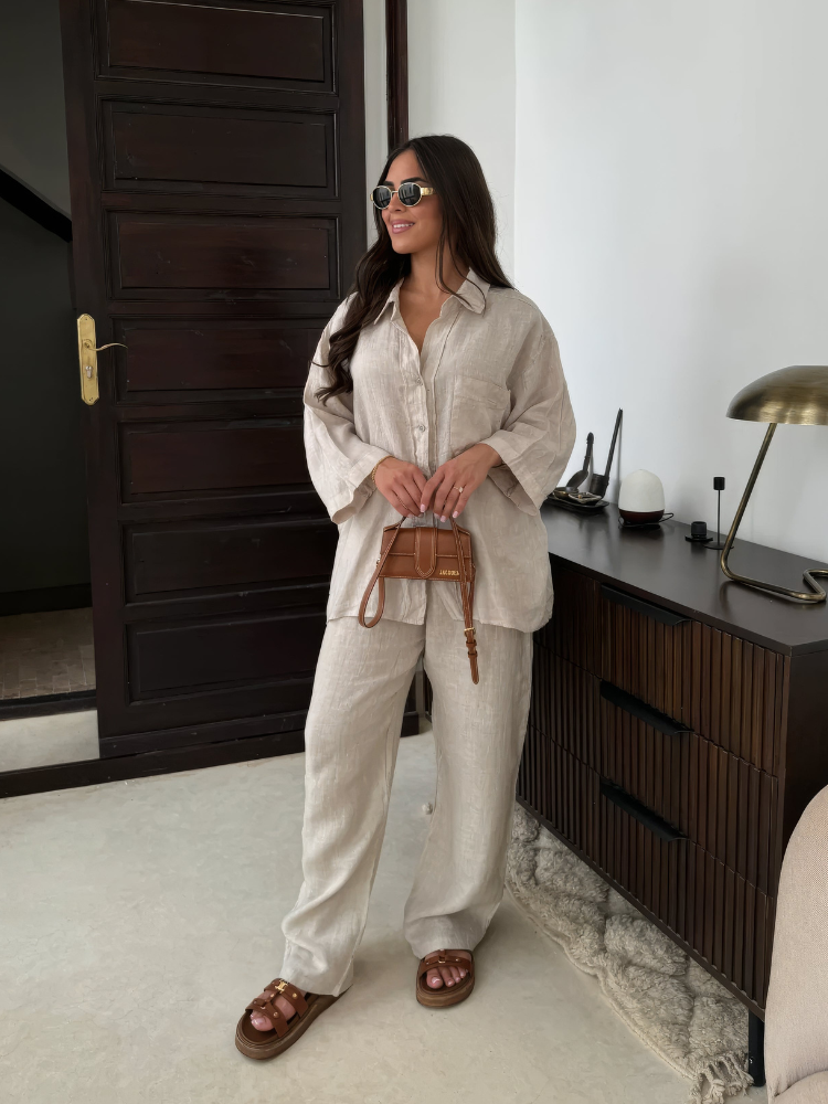 Siena – Women’s Linen Co-ord Set – Oversized & Effortless