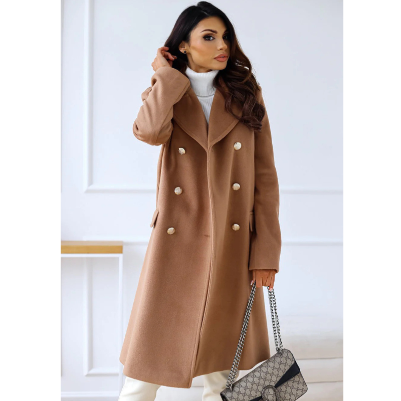 Sienna | Women’s Double-Breasted Coat | Elegant & Cosy