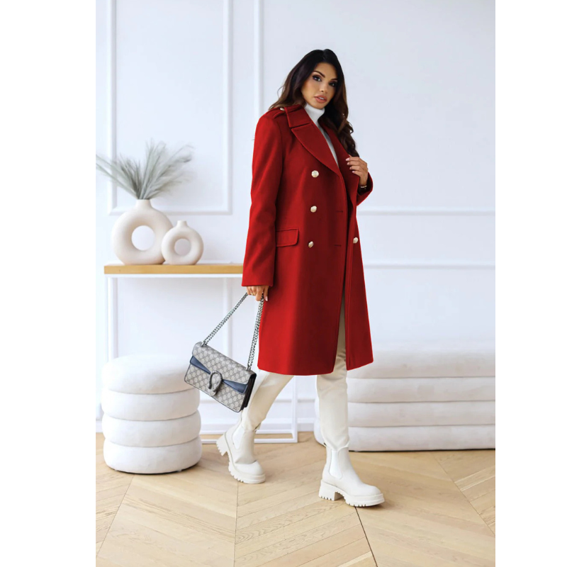 Sienna | Women’s Double-Breasted Coat | Elegant & Cosy