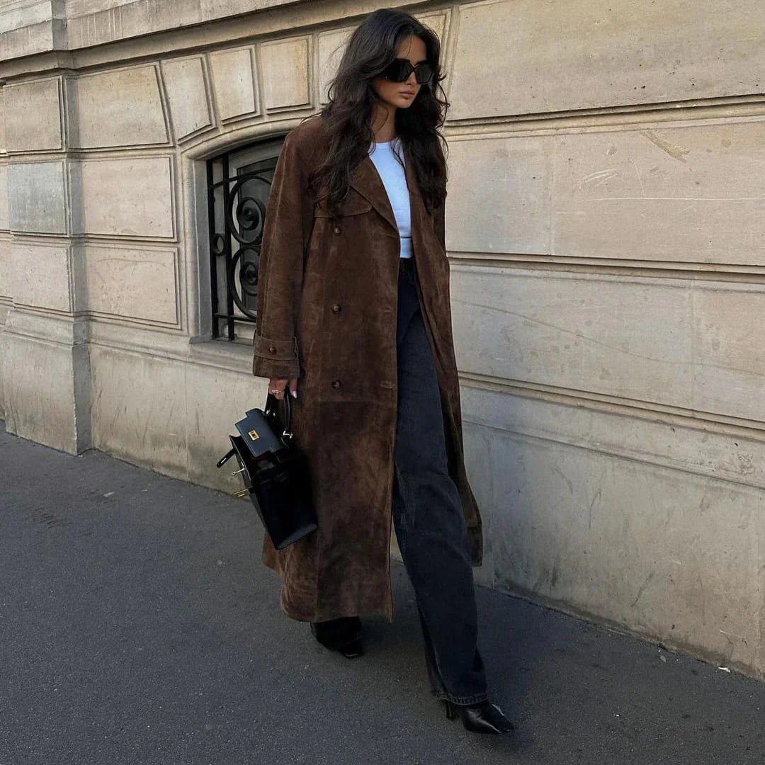 Dámský dlouhý kabát ve starobylém stylu | Zoe