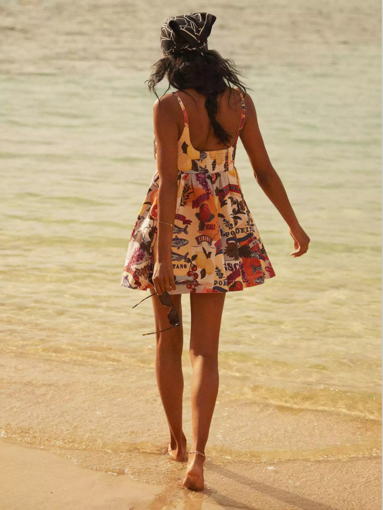 Soleil | Women’s Summer Romper Dress | Tropical Print