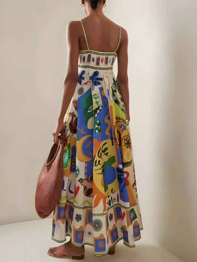 Solène | Women’s Linen Summer Dress | Breezy & Vibrant