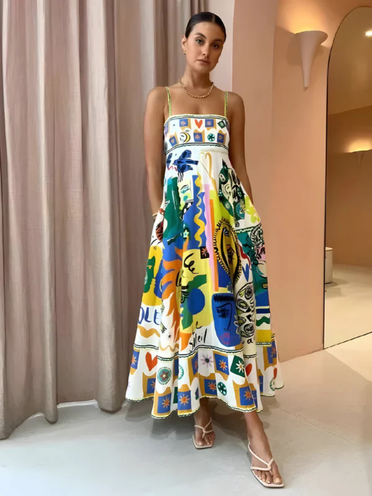 Solène | Women’s Linen Summer Dress | Breezy & Vibrant