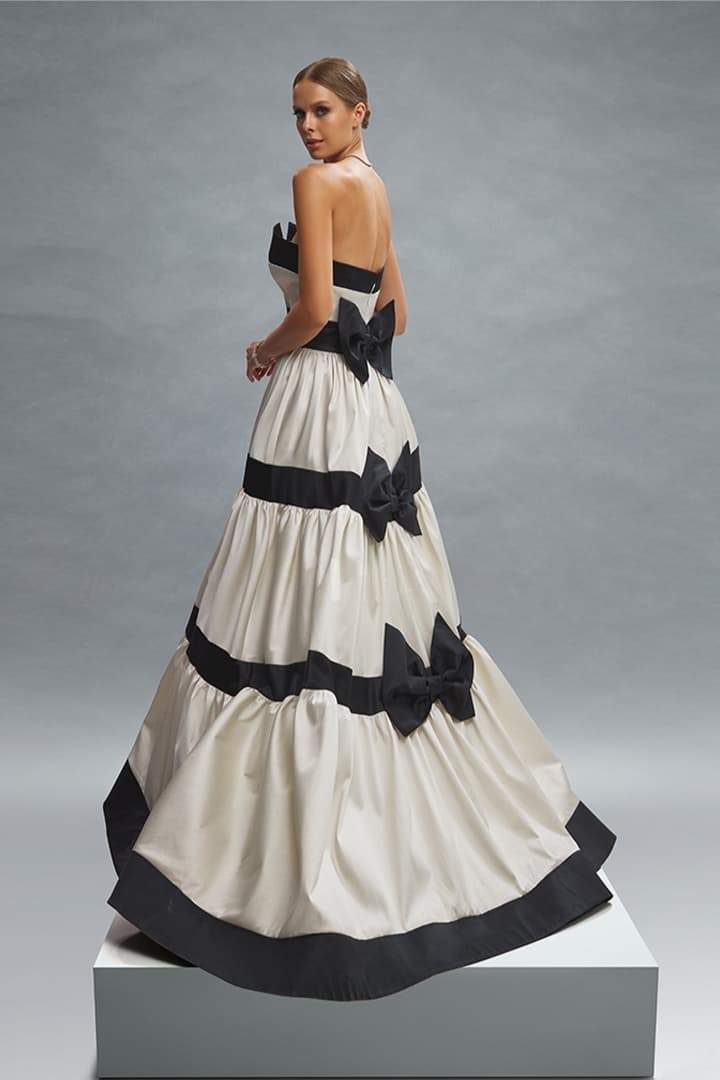 Tiered Ball Gown | Strapless | Elegant & Dramatic