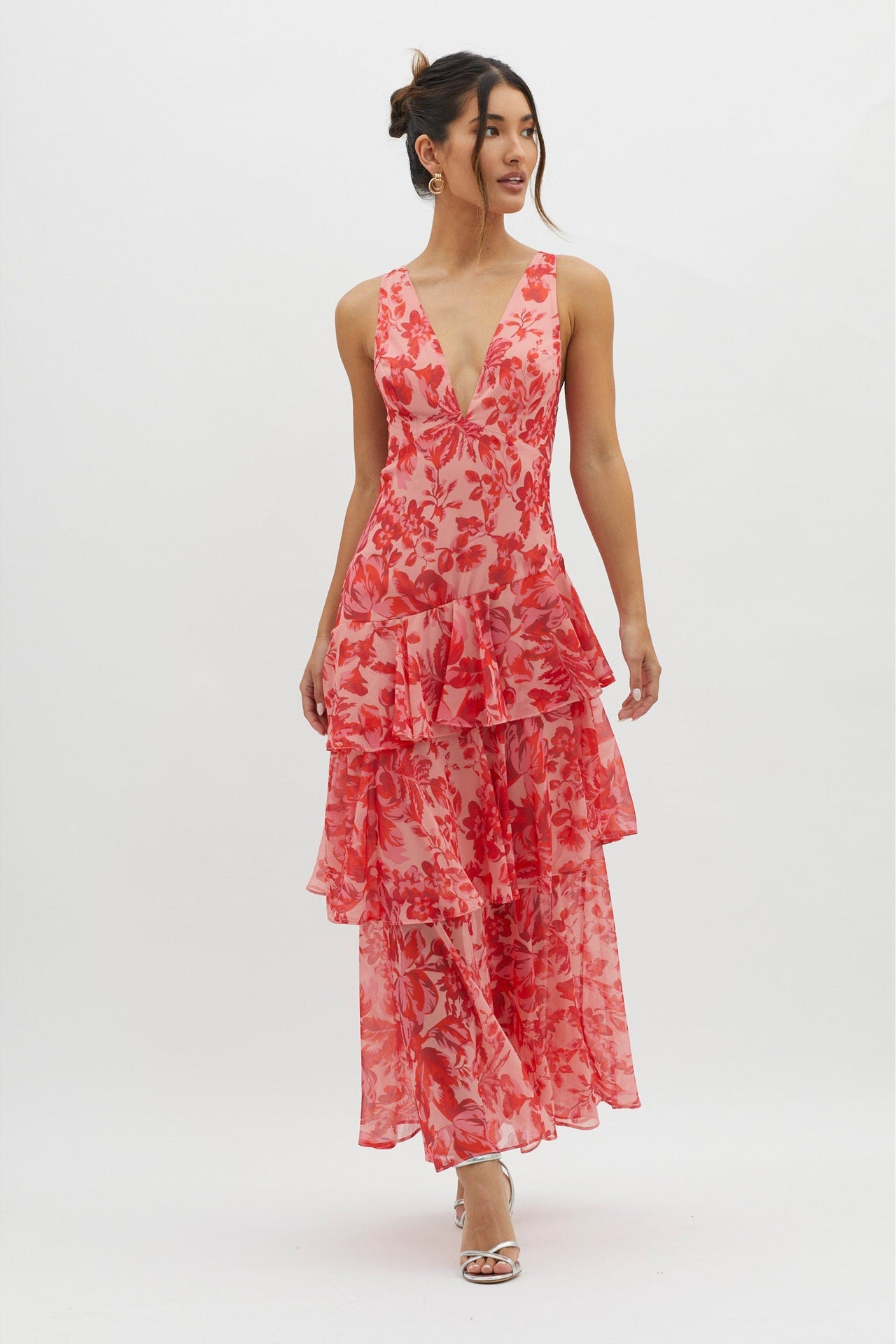 Tiered Ruffle Maxi Dress | Floral | Light and Flowy