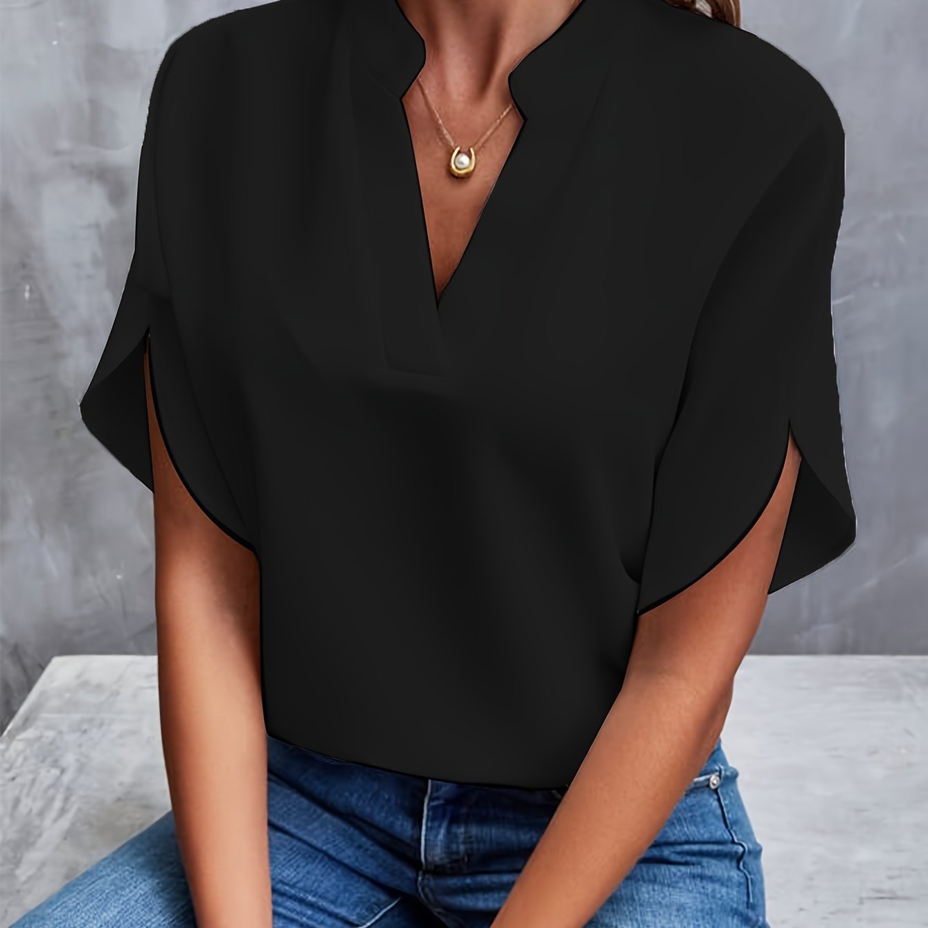 Vivien – Blusa ligera con caída para mujer