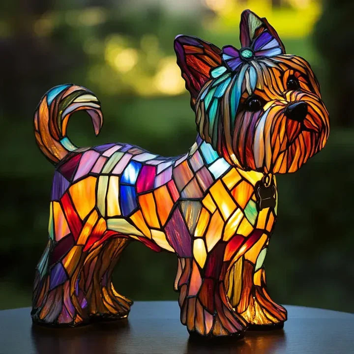 Decorative Dog Lamp Handcrafted LED Light