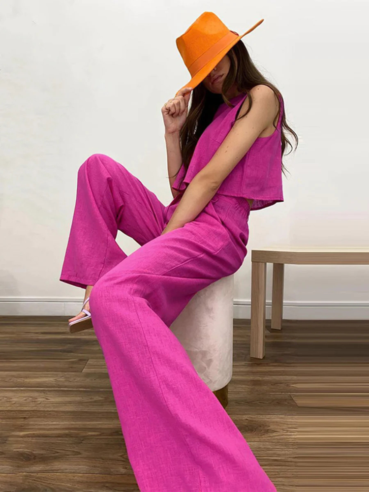 Zahara | Women’s Two-Piece Set | Boho Relaxed Pants