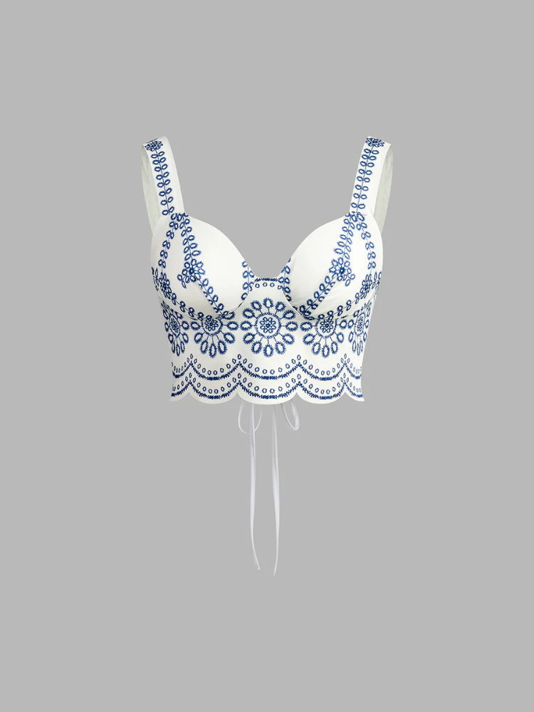 Zanira | Women’s Skirt Set | Printed Tie Back Sleeveless