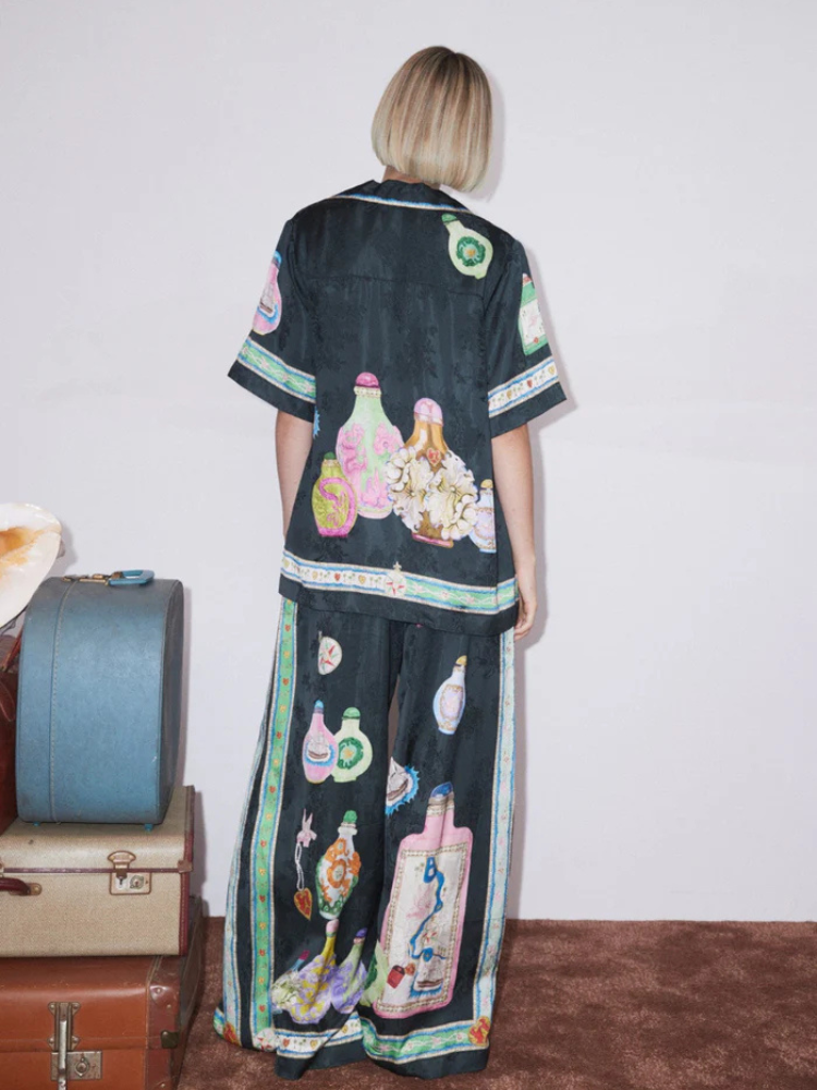 Zaria | Women’s Two-Piece Set | Printed Color Block