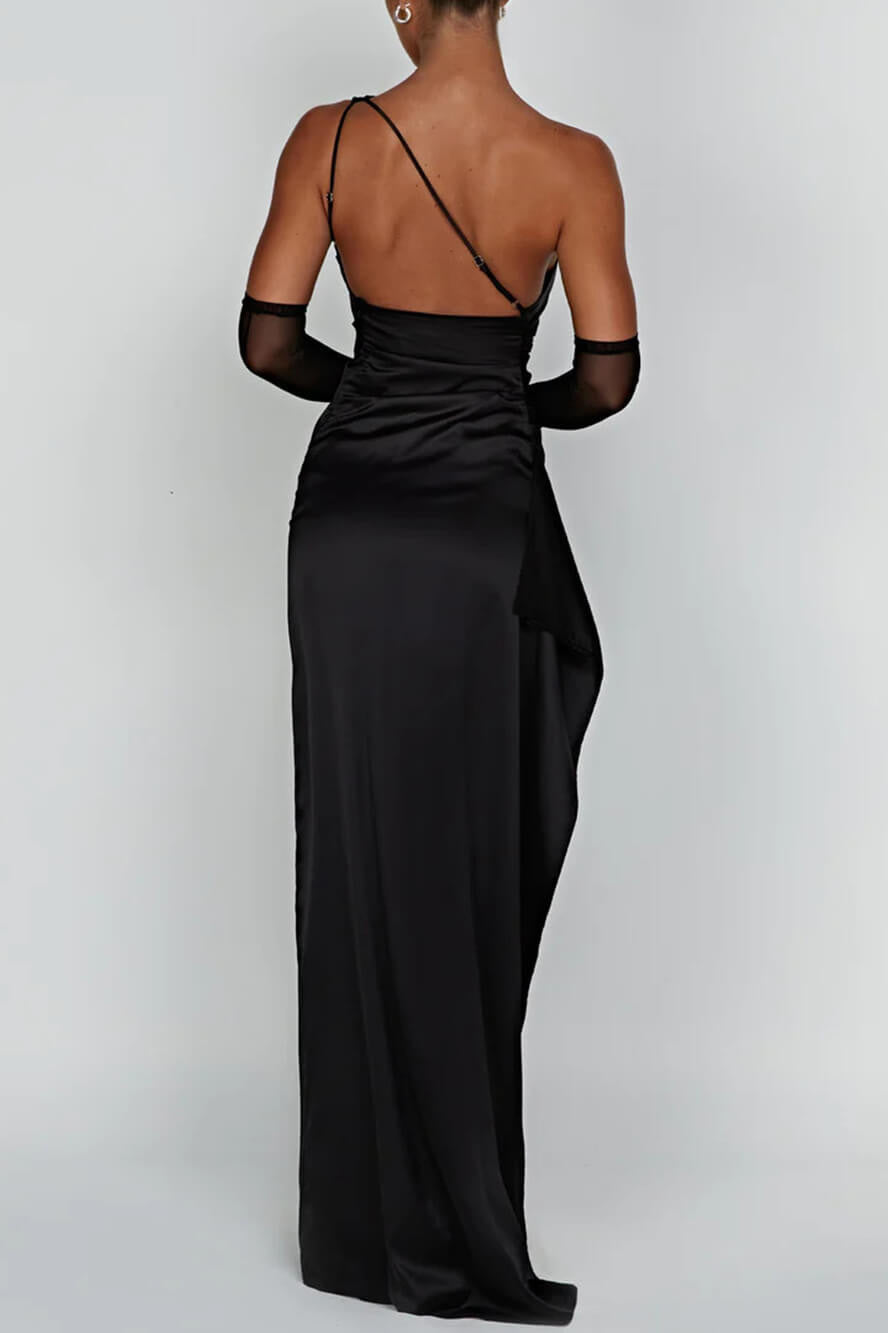 One-Shoulder Satin Gown | Luxe & Elegant | Perfect for Formal Events