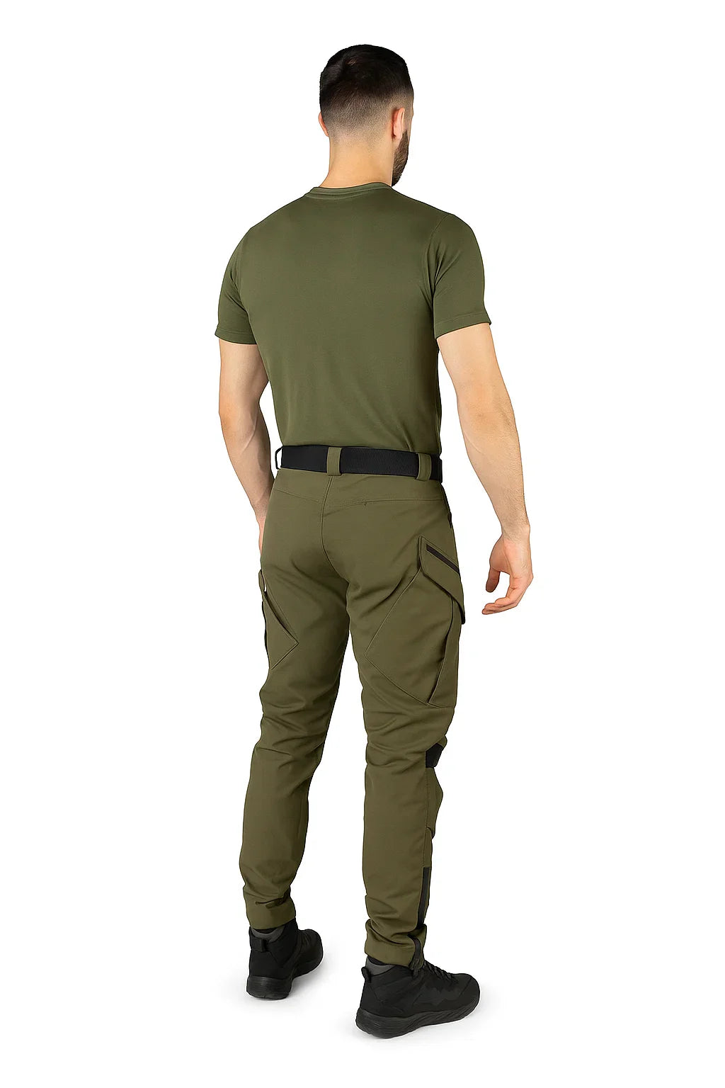 Men's Utility Trousers - Slim Cut Cargo-Style Pants