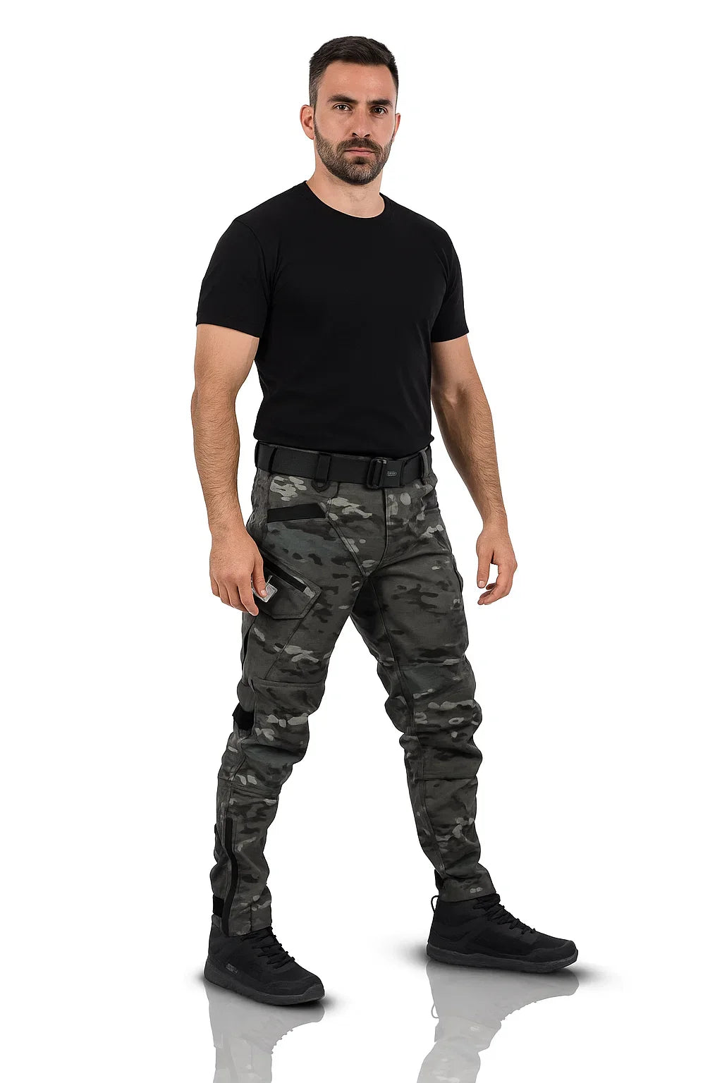 Men's Utility Trousers - Slim Cut Cargo-Style Pants