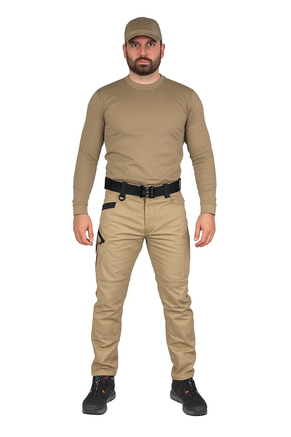 Men's Utility Trousers - Slim Cut Cargo-Style Pants