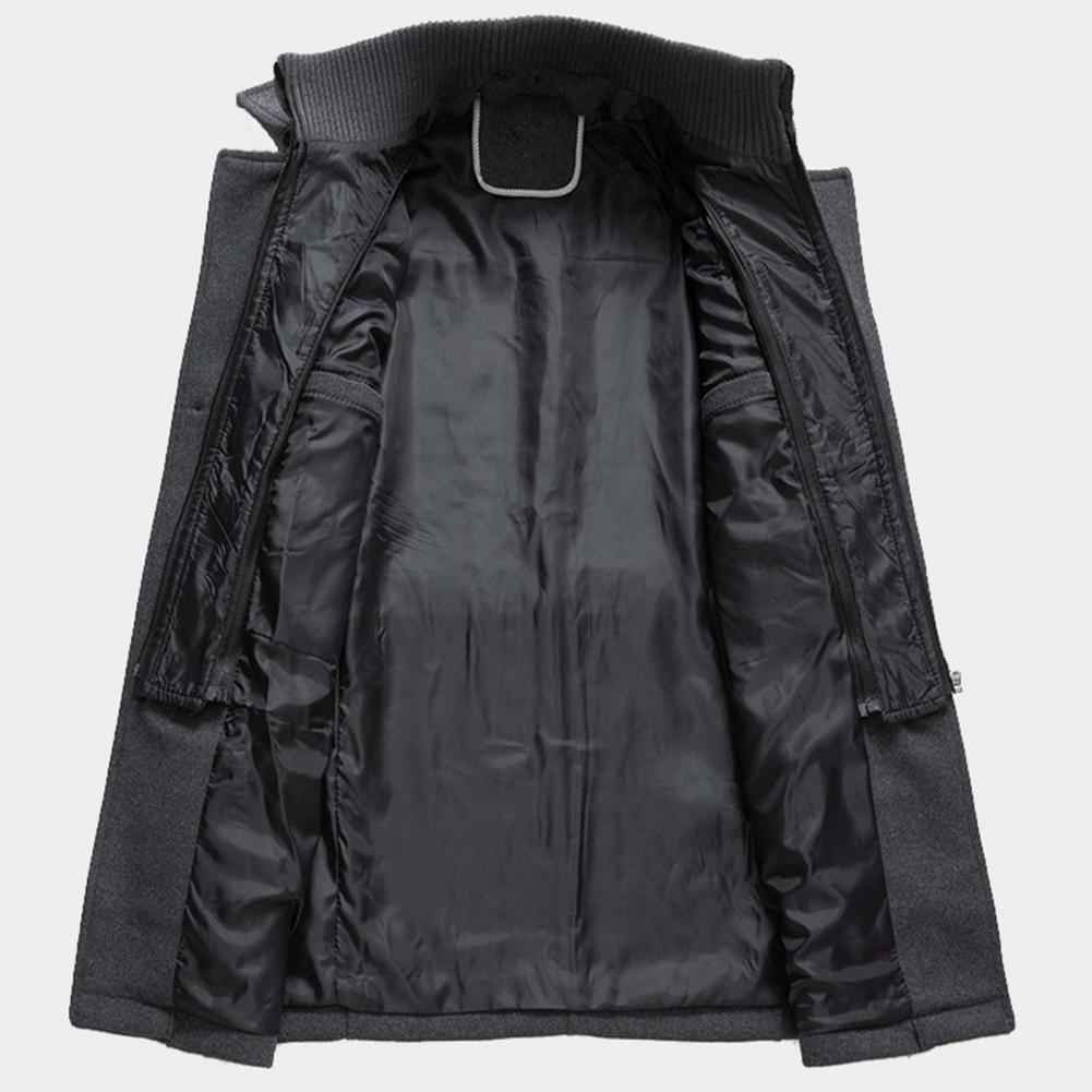 Men's Winter Jacket – Double-Layer Design with High Collar