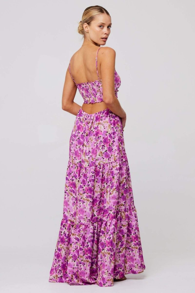 Floral Strapless Maxi Dress | Elegant | Flowing & Lightweight