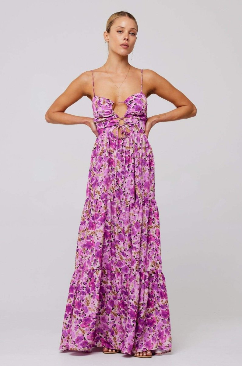 Floral Strapless Maxi Dress | Elegant | Flowing & Lightweight