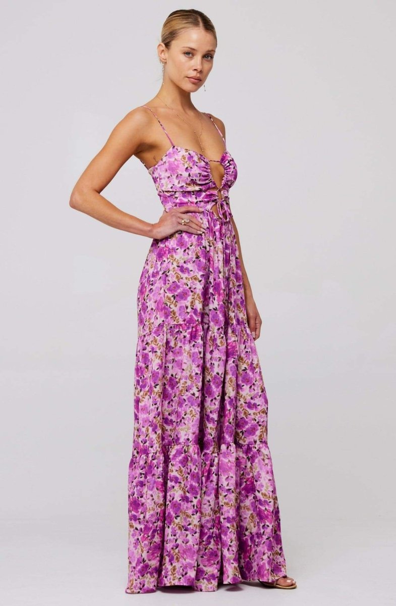 Floral Strapless Maxi Dress | Elegant | Flowing & Lightweight