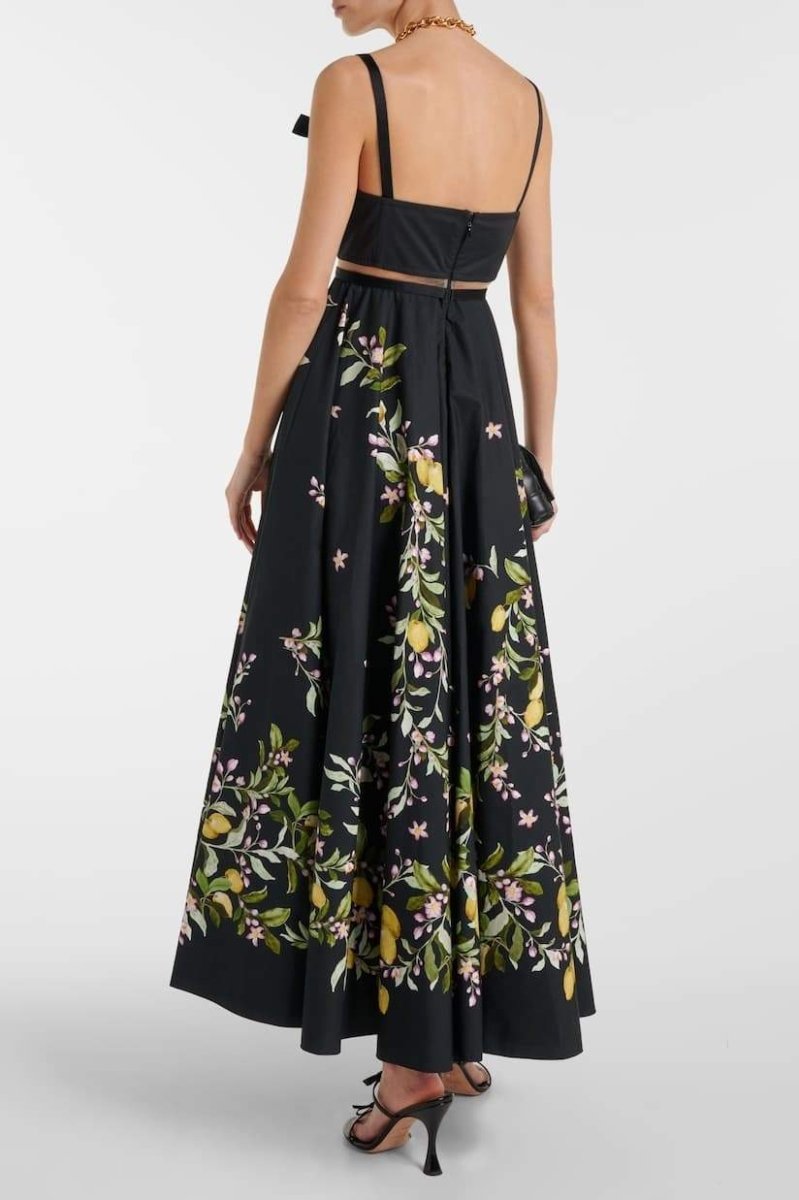 Women’s Floral Maxi Dress | Elegant & Feminine | Bow-Tie Straps & Flowing Skirt