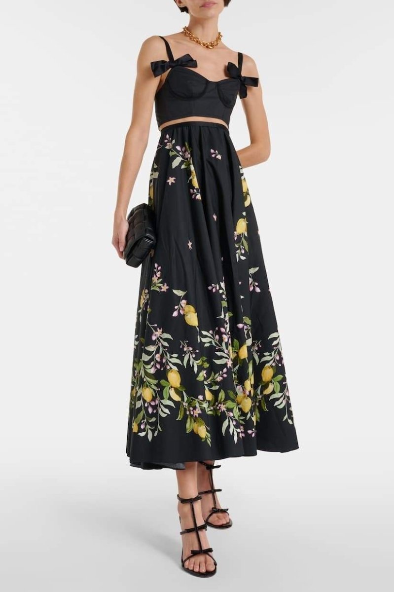 Women’s Floral Maxi Dress | Elegant & Feminine | Bow-Tie Straps & Flowing Skirt